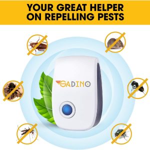 Pest Repeller Upgraded Plug-in Pest Control Repeller for Mosquito, Insect, Mice, Spider, Bug, Ant, Cockroach, Rodent & Rats Indoor Use Repeller 6 Pack