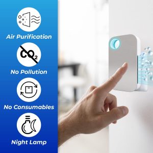 Negative Ion Generator Portable Air Purifiers, Filterless Mobile Ionizer Air Cleaning, Deodorizer for Home, Office
