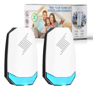 RUNADI Pest Repeller Upgraded Plug-in Pest Control Repeller for Mosquito, Insect, Mice, Spider, Bug, Ant, Cockroach, Rodent & Rats Indoor Use Rodent Repeller 2 Packs