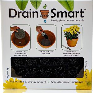 Drain Smart 6” 5-Pack 3D Mesh Drainage Discs – Perfect for Indoor/Outdoor Potted Plants | Container Gardening | Plant Pot Liner Minimize Root Rot | Made in The USA