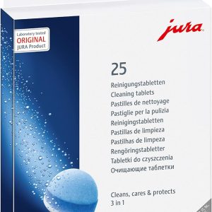 Jura 3-Phase Cleaning Tablets 25045 for All Jura Espresso Machines and Automatic Coffee Centers – 25-Count