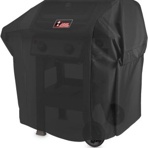 Kingkong 7138 Premium Grill Cover for Weber Spirit 200 and Spirit II 200 Series Gas Grills (Compared to 7138) Including Brush, Tongs and Thermometer