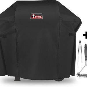 Kingkong 7138 Premium Grill Cover for Weber Spirit 200 and Spirit II 200 Series Gas Grills (Compared to 7138) Including Brush, Tongs and Thermometer
