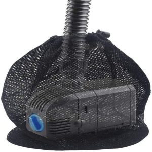 Votono 2 Pack Pool Pump Filter Bag Pump Barrier Bag 12.2″x 15.9″ Black with Drawstring Mesh for Pond Biological Filters
