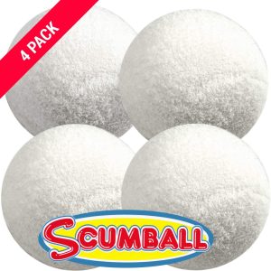 Scumball Surface Oil Absorber Removes Scum Oils from Pool Spa 4 pk Floating Ball