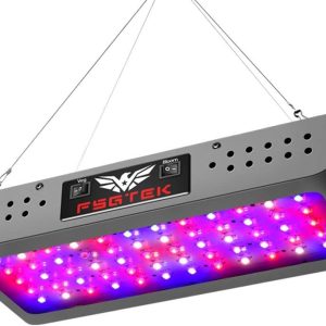 FSGTEK 600 Watt Full Spectrum LED Grow Light, Double Switch with Daisy Chain Function, LED Grow Lamp for Indoor Plants Veg and Flowering, for Hydroponics Greenhouse and Grow Tent, with Hanging Hook