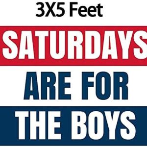 Saturdays Boys Flag, 3×5 Foot, HD and Fade Resistant, Suitable for College Dormitory Decoration, Outdoor Football Sorority Party