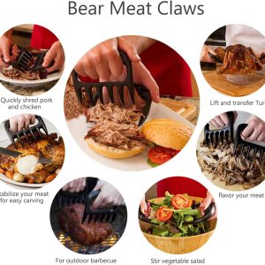 supersuper Meat Claws Pulled Pork Shredder Claws,Barbecue Meat Claw,Shredding Handling & Carving Food,BBQ Tool