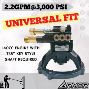 Armor AMR-RMW2.2G24.U Universal Pressure Washer Pump (Same as The FNA510003 and FNA510011)