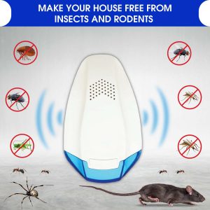 RUNADI 2-Pack Ultrasonic Pest Repeller: Mosquito, Spider, and Mouse Defense System