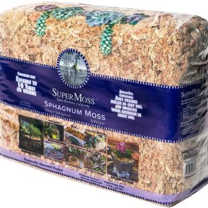 SuperMoss (22330) Orchid Sphagnum Moss Dried, Natural, 2.4lbs Small Bale