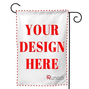 Custom Garden Flag, Personalized Yard Flags Decor, Add Your Own Picture/Text House Lawn Banner Double Sided Home Wall Decoration 12.5″x18″